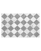 Tapis en vinyle d'intérieur/extérieur Gadir gris multicolore - 100x160x2.8 cm
