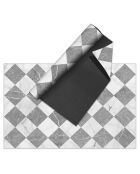 Tapis en vinyle d'intérieur/extérieur Gadir gris multicolore - 100x160x2.8 cm