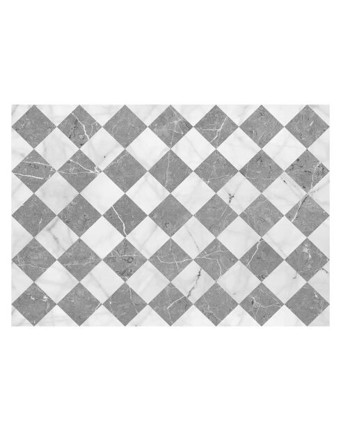 Tapis en vinyle d'intérieur/extérieur Gadir gris multicolore - 160x230x2.8 cm