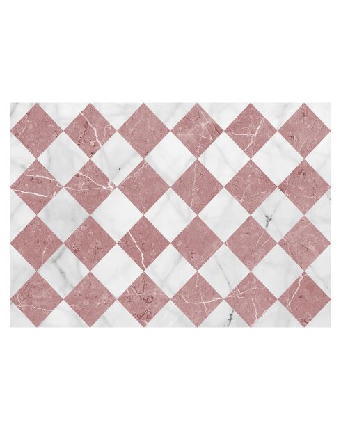 Tapis en vinyle d'intérieur/extérieur Gadir Rojo multicolore - 140x200x2.8 cm