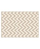 Tapis en vinyle d'intérieur/extérieur Natural chevron vertical multicolore - 140x200x2.8 cm