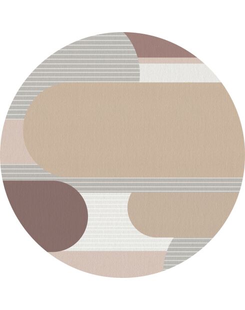 Tapis en vinyle d'intérieur/extérieur Mai multicolore - D.150x2.8 cm