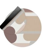 Tapis en vinyle d'intérieur/extérieur Mai multicolore - D.150x2.8 cm