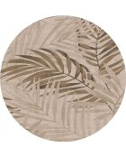 Tapis en vinyle d'intérieur/extérieur Natural palmeras sepia multicolore - D.150x2.8 cm