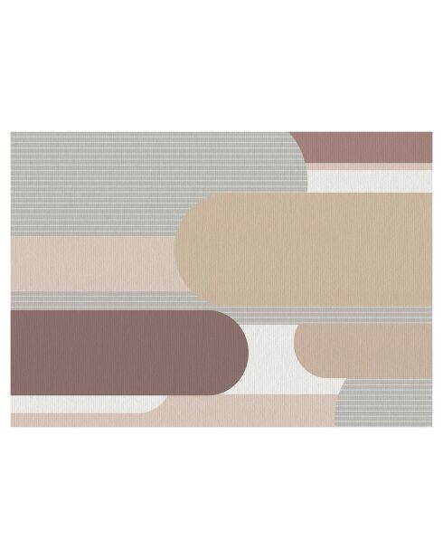 Tapis en vinyle d'intérieur/extérieur Mai multicolore - 160x230x2.8 cm