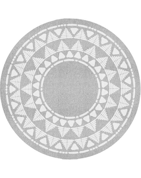 Tapis en vinyle d'intérieur/extérieur Khamba grey multicolore - D.200x2.8 cm