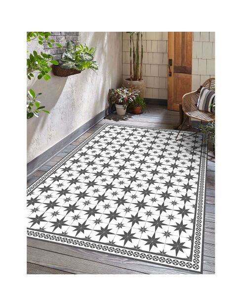 Tapis en vinyle d'intérieur/extérieur Étoiles multicolore - 140x200x2.8 cm