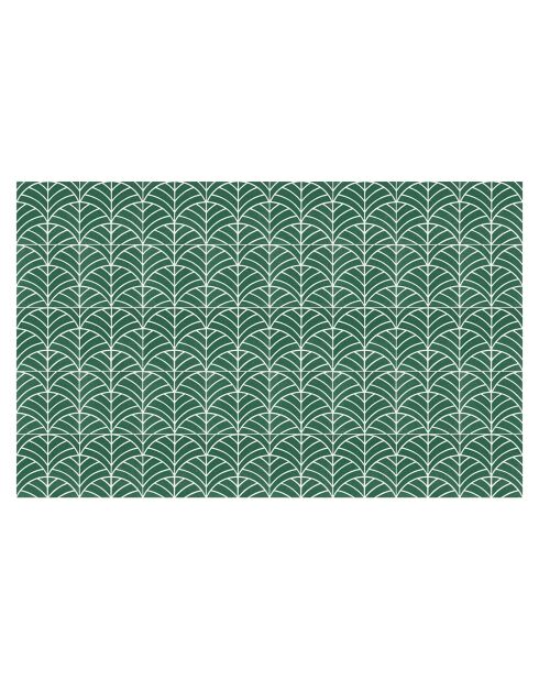 Tapis en vinyle d'intérieur/extérieur Zellige Fez multicolore - 100x160x2.8 cm