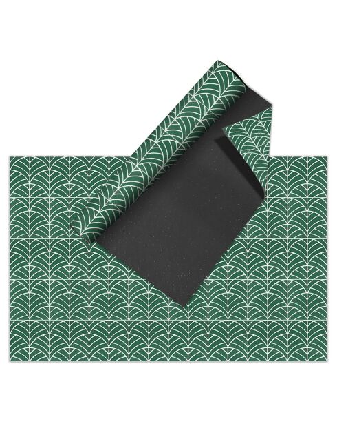 Tapis en vinyle d'intérieur/extérieur Zellige Fez multicolore - 100x160x2.8 cm