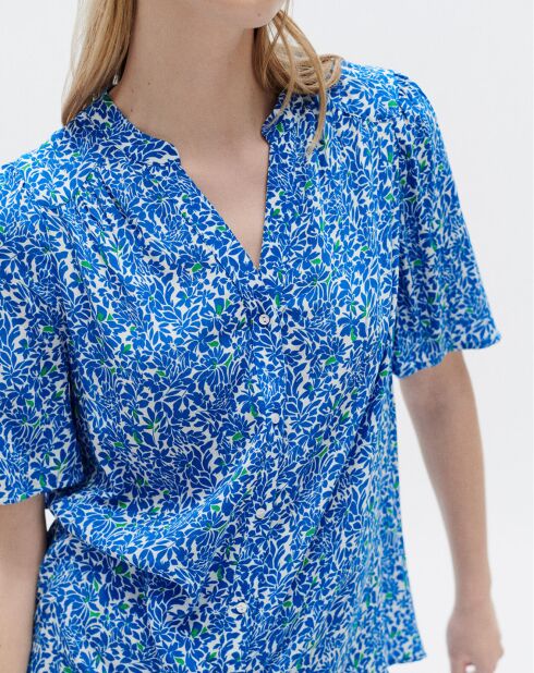 Chemise Carla1 imprimée marine