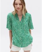 Blouse Carla1 imprimée chlorophylle