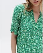 Blouse Carla1 imprimée chlorophylle