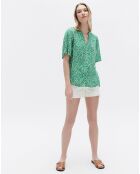 Chemise  Carla1 imprimée chlorophylle