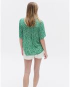 Chemise  Carla1 imprimée chlorophylle