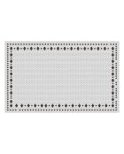 Tapis en vinyle d'intérieur/extérieur Marie multicolore - 100x160x2.8 cm