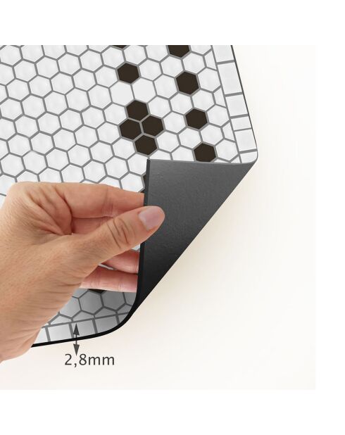 Mehrfarbiger Vinylteppich Marie für den Innen- und Außenbereich, 100 x 160 x 2,8 cm