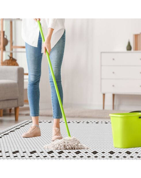 Mehrfarbiger Vinylteppich Marie für den Innen- und Außenbereich, 140 x 200 x 2,8 cm