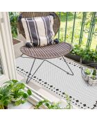 Tapis en vinyle d'intérieur/extérieur Marie multicolore - 140x200x2.8 cm