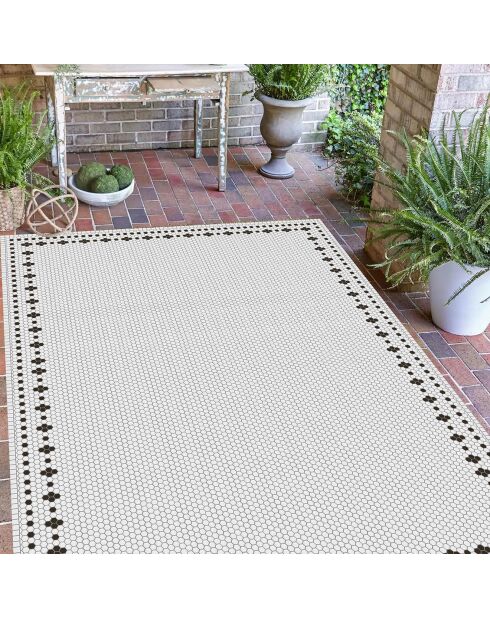 Tapis en vinyle d'intérieur/extérieur Marie multicolore - 140x200x2.8 cm