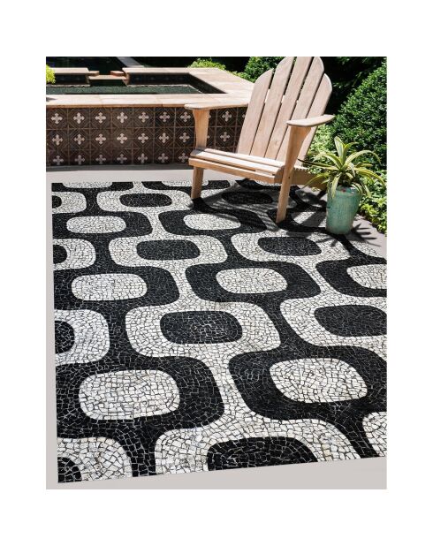 Tapis en vinyle d'intérieur/extérieur Ipanema multicolore - 100x160x2.8 cm