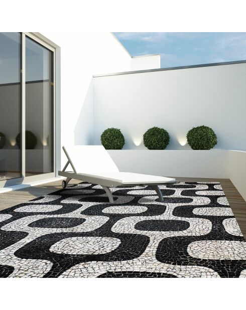 Tapis en vinyle d'intérieur/extérieur Ipanema multicolore - 100x160x2.8 cm