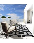 Tapis en vinyle d'intérieur/extérieur Ipanema multicolore - 140x200x2.8 cm