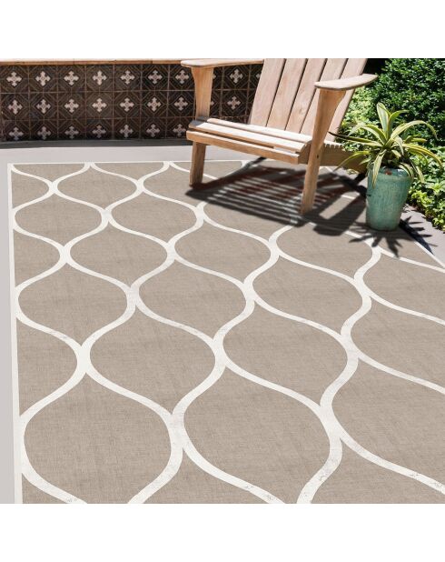 Tapis en vinyle d'intérieur/extérieur Celosía Natural multicolore - 50x140x2.8 cm