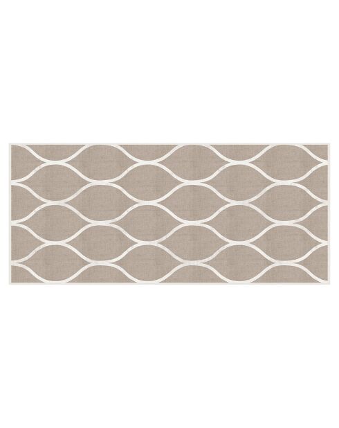 Tapis en vinyle d'intérieur/extérieur Celosía Natural multicolore - 66x150x2.8 cm