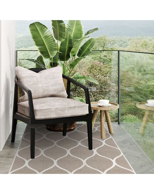 Tapis en vinyle d'intérieur/extérieur Celosía Natural multicolore - 66x150x2.8 cm