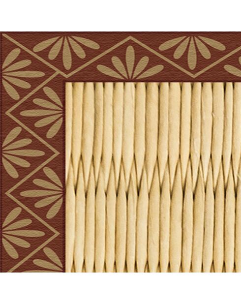 Tapis en vinyle d'intérieur/extérieur Tatami multicolore - 66x180x2.8 cm