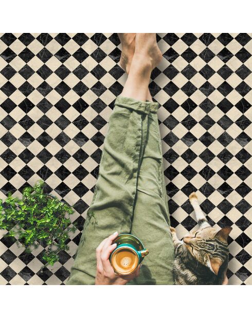 Tapis en vinyle d'intérieur/extérieur Scacchi  multicolore - 50x140x2.8 cm