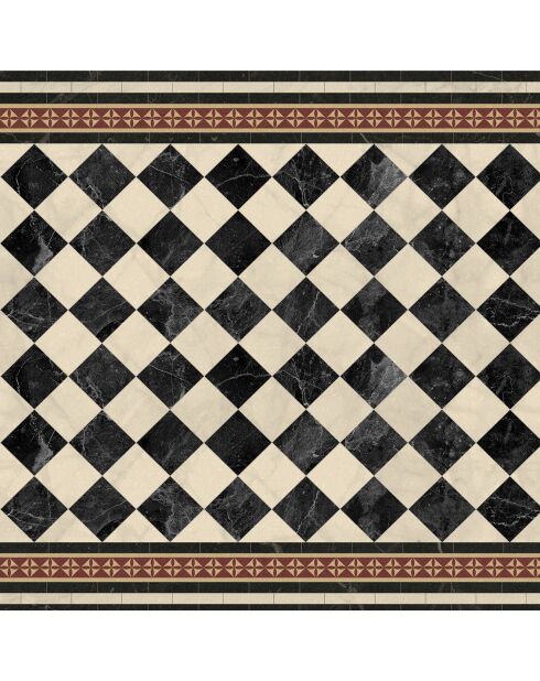 Tapis en vinyle d'intérieur/extérieur Scacchi  multicolore - 66x100x2.8 cm