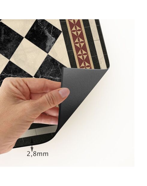 Tapis en vinyle d'intérieur/extérieur Scacchi  multicolore - 66x100x2.8 cm