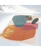 Tapis en vinyle d'intérieur/extérieur Pal multicolore - 160x240x2.8 cm