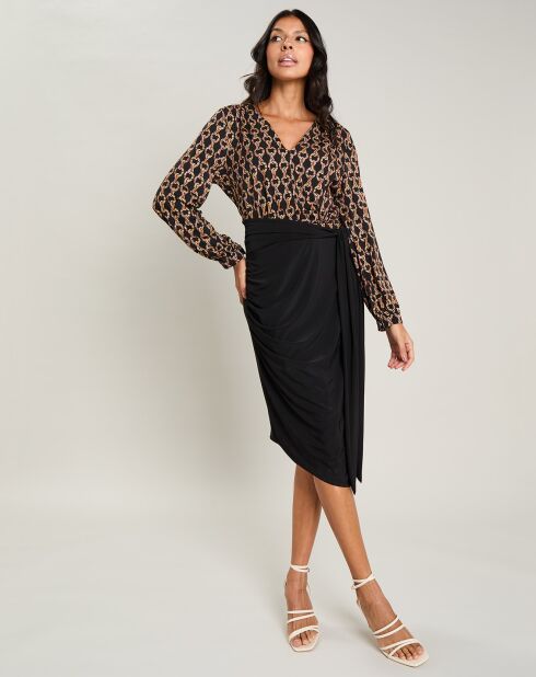 Robe Alie imprimé noire