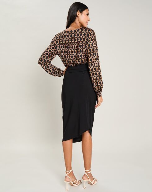 Robe Alie imprimé noire