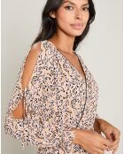 Robe Charlotte imprimée rose