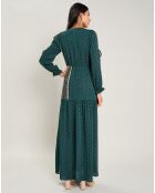 Robe Charlotte imprimée kaki