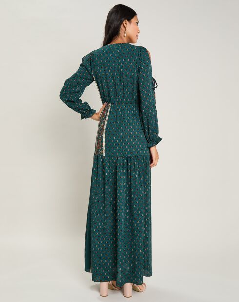 Robe Charlotte imprimée kaki
