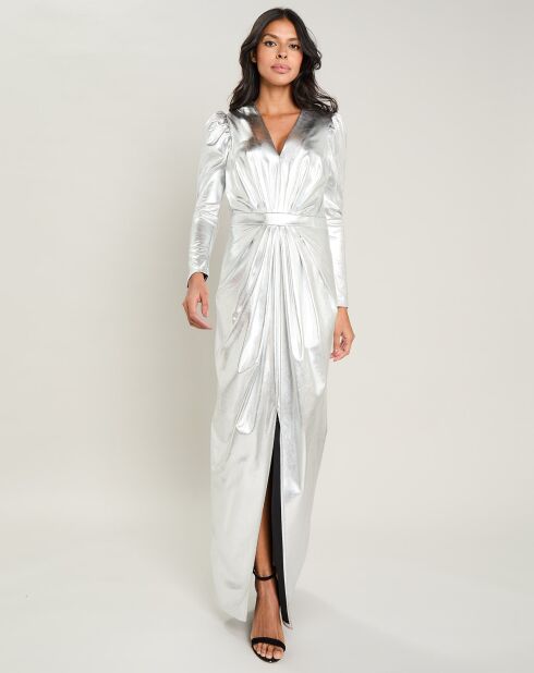 Zilveren jurk Chanel