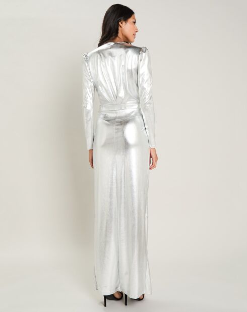 Zilveren jurk Chanel