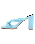 Mules Marina bleu clair - Talon 7 cm