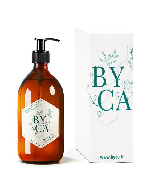 Gel lavant sans rinçage flacon verre Petit Grain - 480 ml
