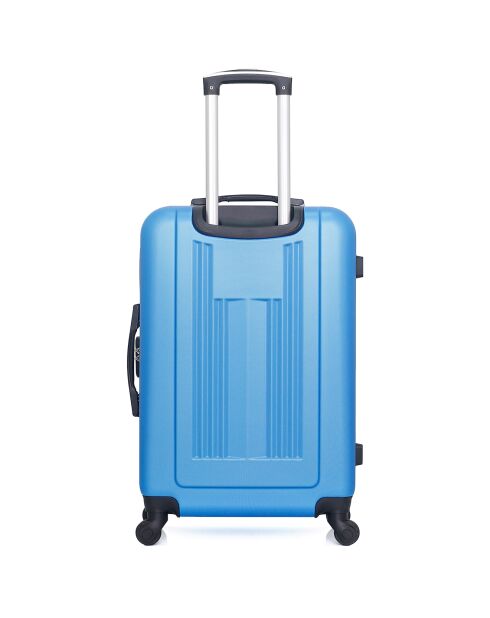 Mittelgroßer Reisekoffer mit 4 Einzelrollen 65 cm Lipari blau