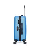 Valise Cabine 4 roues simples 55 cm Lipari bleue