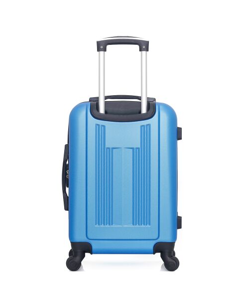 Valise Cabine 4 roues simples 55 cm Lipari bleue