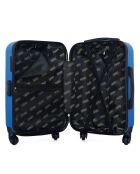 Valise Cabine 4 roues simples 55 cm Lipari bleue