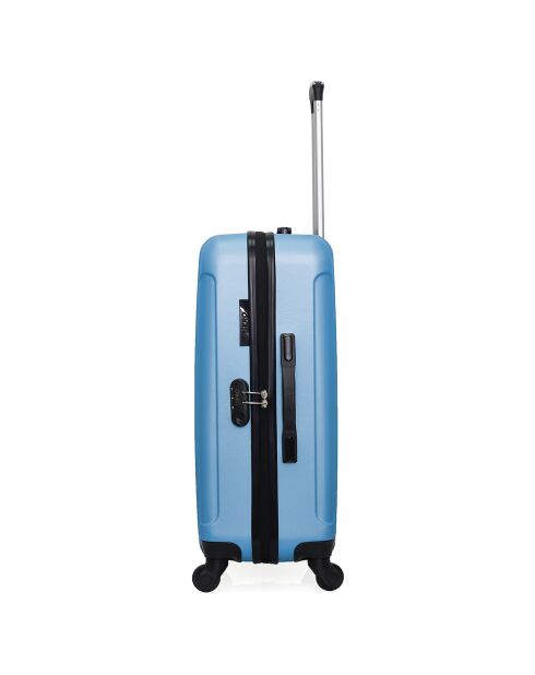 Valise Cabine 4 roues simples 55 cm Fogo bleu doré