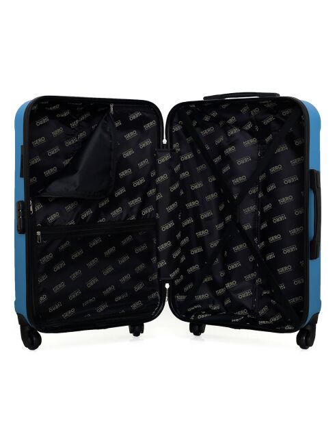 Valise Cabine 4 roues simples 55 cm Fogo bleu doré
