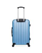 Mittelgroßer Reisekoffer 4 Einzelräder 65 cm Fogo blaugold